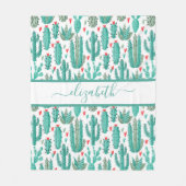 Filmpatroon van witte tonijn fleece deken (Voorkant)