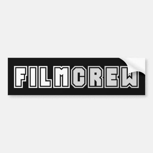 Filmploeg Bumpersticker (Voorkant)