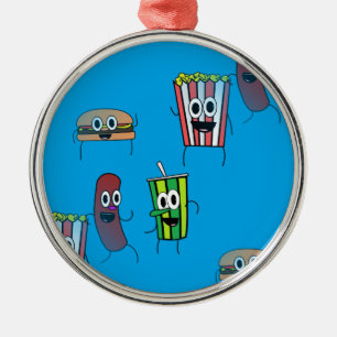 filmpopcorn metalen ornament