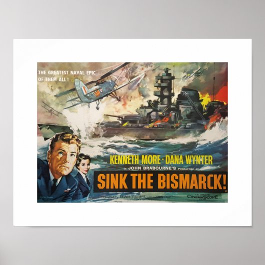 Filmposter Sink the Bismarck Poster (Voorkant)