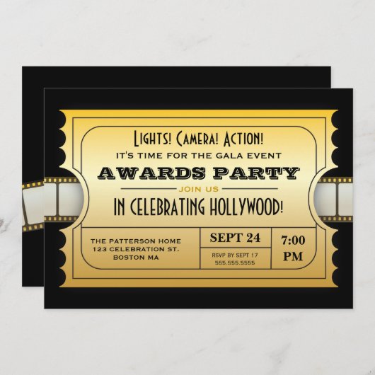 Filmprijs op jaarbasis kaart (Voorkant / Achterkant)