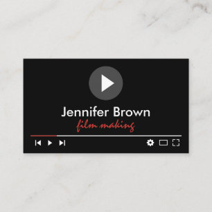 Filmproductieeditor Uoutuber Video Director Visitekaartje