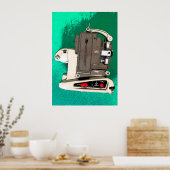 filmprojector poster (Keuken)