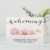 Filmpublicatie van whimsical Black Script Photo Bi Aankondiging (Staand voorkant)