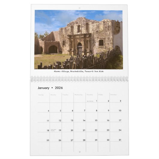 Filmranches van het Amerikaanse westen Kalender (Jan 2026)