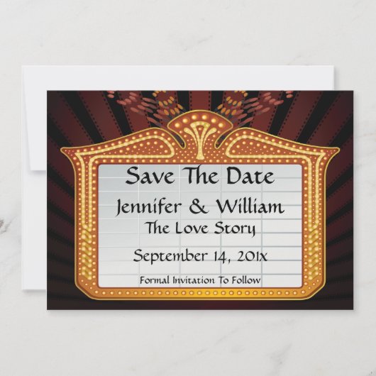 Filmreclame Save The Date Aankondiging (Voorkant)