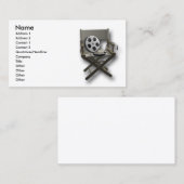 Filmregisseur chare visitekaartje (Voorkant / Achterkant)