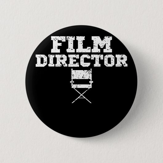 Filmregisseur Filmbemanningsvoorzitter Apparel Bir Ronde Button 5,7 Cm (Voorkant)