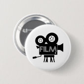 Filmregisseur Witte Button (Voorkant /achterkant)