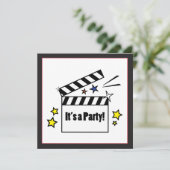 Films Birthday Party Kaart (Staand voorkant)