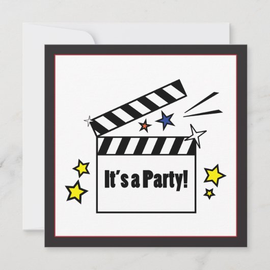 Films Birthday Party Kaart (Voorkant)