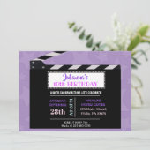 FILMS CLAPBOARD Invitation de fête d'anniversaire (Debout devant)