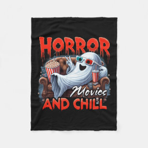 Films en Chill Spooky Ghost Movie Liefhebbers Gesc Fleece Deken