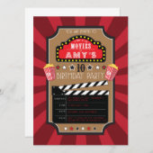 Films Invitations Hollywood Party (Devant / Derrière)