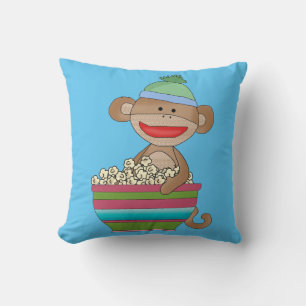 Films Night Popcorn Monkey Room Pillow Kussen