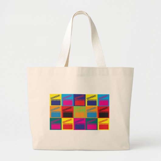 Films Pop Art Grote Tote Bag (Voorkant)