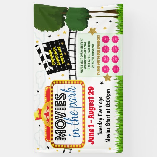 Films sur la bannière du parc (Vertical)