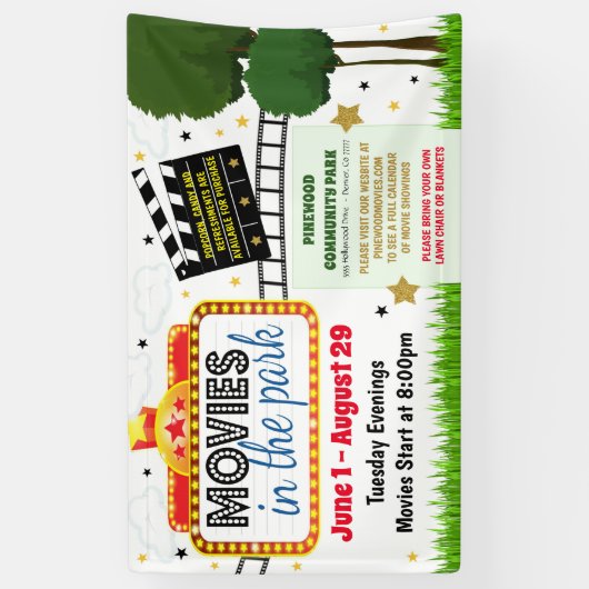 Films sur la bannière du parc (Vertical)