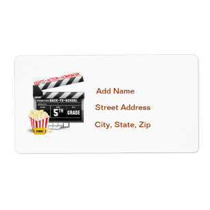 Filmscherm van de 5de Grade Etiket