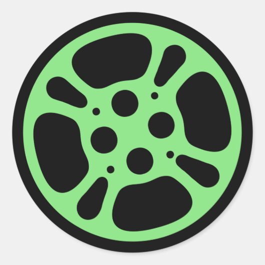 Filmspoel / filmspoel Sticker (groen) (Voorkant)