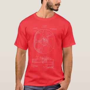 Filmspoel octrooi filmmaker cadeau Movieee vintage T-shirt