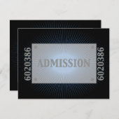 FilmStar Bar Mitzvah Reply RSVP Black Navy Blue (Voorkant / Achterkant)