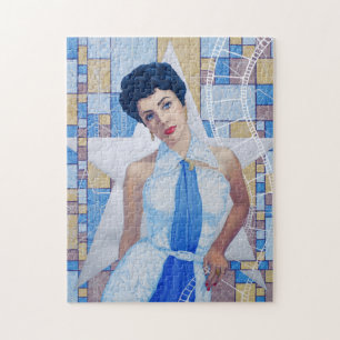 Filmster Actress Old Hollywood Fine art portret Legpuzzel