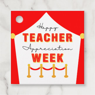 Filmster Leraren Waardering Rode Loper Bedankjes Labels