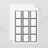 Filmstreifen für Ihre eigenen Fotos zum einpassen RSVP Kaartje (Voorkant / Achterkant)