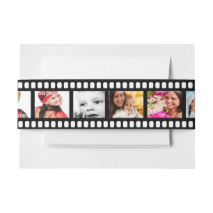 Filmstrip Aangepaste DIY 9 Afbeeldingen Uitnodigingen Wikkel