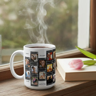 Filmstrip Fotocollage op maat 26-Foto Herinnering Koffiemok