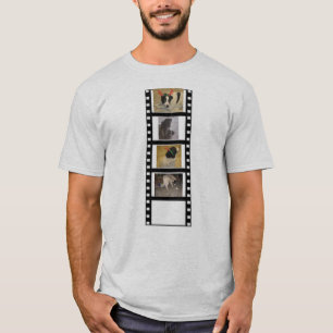 Filmstrip gepersonaliseerde foto's t-shirt