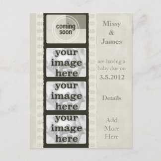 filmstrip komt binnenkort foto-Briefkaarten Aankondigingskaart
