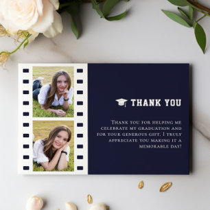 Filmstrip Photo Collage Graduation Merci bleu