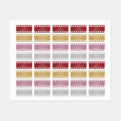 Filmstrip Roze kleurgecodeerde wasnaam Labels (Vel)