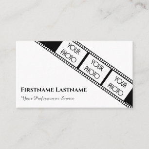 Filmstrip voor filmmakers en videografen visitekaartje