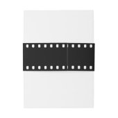 Filmstrip zwart-wit bruiloft uitnodigingen wikkel (Achterkant Voorbeeld)