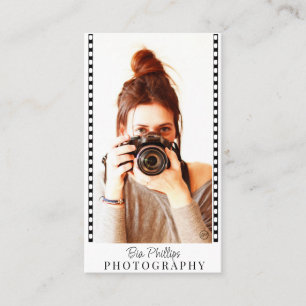 Filmstrook Uw foto- en logo-fotografie Visitekaartje