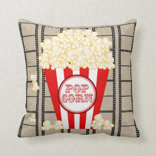 Filmtheater Popcorn en film Pillow-red Kussen