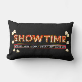 Filmtheater Showtime Pillow-red en goud Kussen