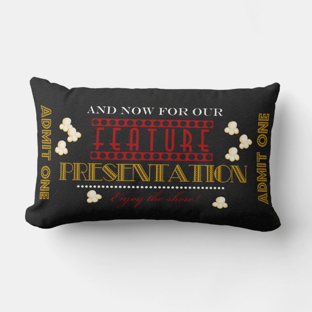 Filmtheaterpresentatie popcornPillow Kussen (Voorkant)