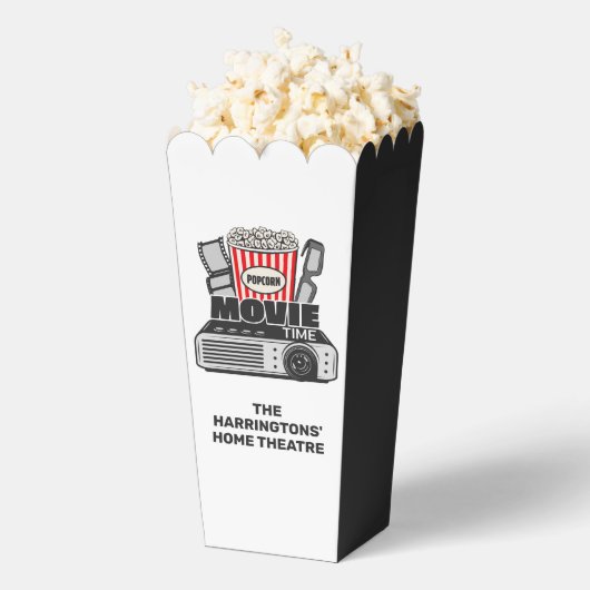 Filmtijd aangepaste tekst bedankdoosjes (Popped)