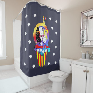 Filmventilator Pop Corn Shower Curtain Douchegordijn