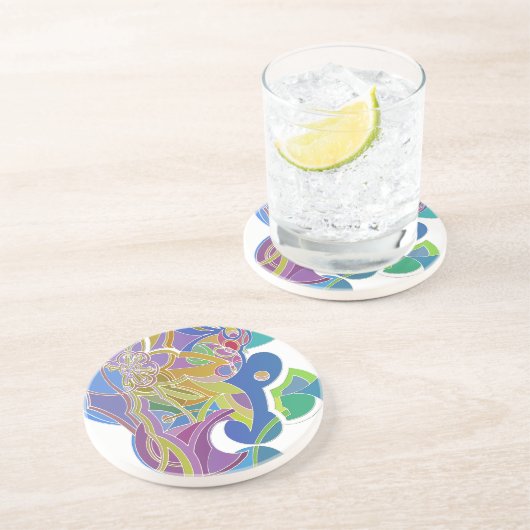 Filmwerk Zandsteen Onderzetter (Zijkant)