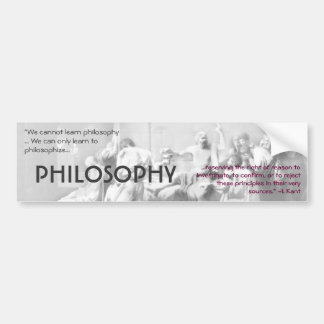 Filosofie Bumpersticker