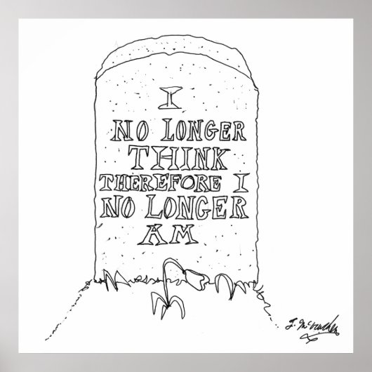 Filosofie Cartoon 1413 Poster (Voorkant)