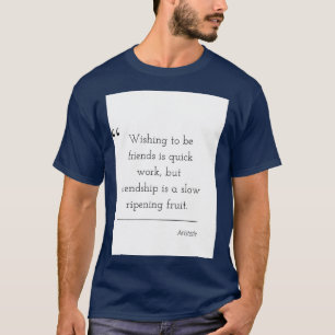 Filosofie Citaat Aristoteles 4 T-shirt