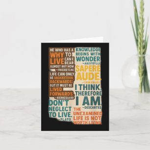 Filosofie citeert Poster - Tijdloze Wijsheid van G Kaart