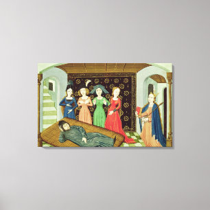 Filosofie en de Muses Canvas Afdruk