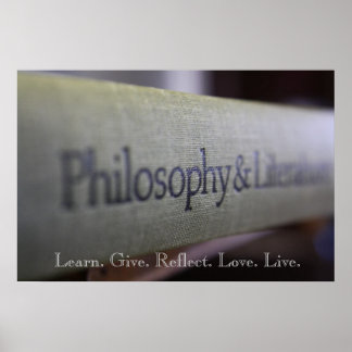 Filosofie en literatuur poster